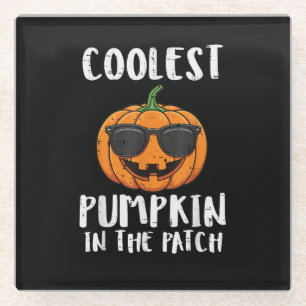 Halloween Coolster Kürbis-Patch-Kostüm Männer Jung Glasuntersetzer