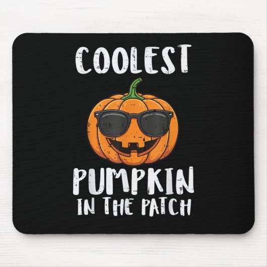 Halloween Coolster Kürbis-Patch-Kostüm Männer Jung Mousepad (Vorne)