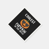 Halloween Coolster Kürbis-Patch-Kostüm Männer Jung Serviette (Ecke)