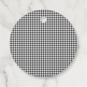 Halloween Coquette Black | Orange Bows Baby Dusche Geschenkanhänger (Rückseite)