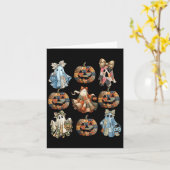 Halloween Coquette Bow Pumpkin Ghost Patchwork Spi Karte (Gelbe Blume)