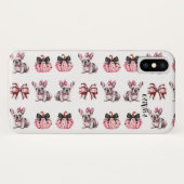 Halloween Coquette Bulldog Bow Kürbis Case-Mate iPhone Hülle (Rückseite (Horizontal))
