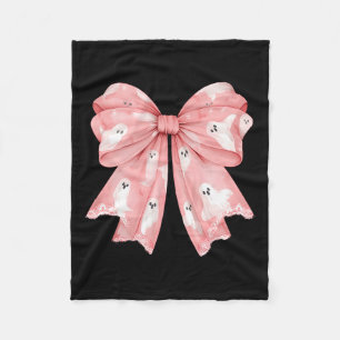Halloween Coquette Ghost Bow Niedlich Girly Soft G Fleecedecke