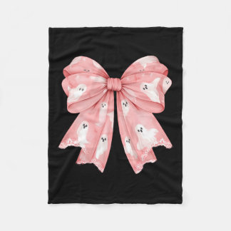 Halloween Coquette Ghost Bow Niedlich Girly Soft G Fleecedecke