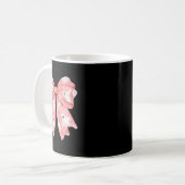 Halloween Coquette Ghost Bow Niedlich Girly Soft G Kaffeetasse (Vorderseite Links)