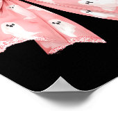 Halloween Coquette Ghost Bow Niedlich Girly Soft G Poster (Ecke)