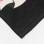 Halloween Coquette Pink Bow Ghost Fleecedecke (Ecke)