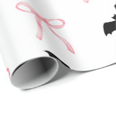 Halloween Coquette rosa Bug und Fledermaus Geschenkpapier (Rolleneckpunkt)