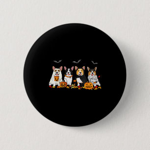 Halloween Corgi Geist Soky Corgi Liebhaber Hund Ma Button