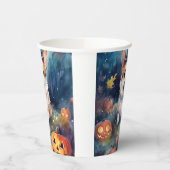 Halloween Corgi mit Pumpkins Beängstigend Pappbecher (Links)