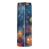 Halloween Corgi mit Pumpkins Beängstigend Thermosbecher (Rückseite)