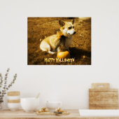 Halloween Corgi Poster (Küche)