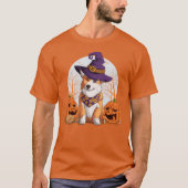 Halloween Corgi T-Shirt (Vorderseite)