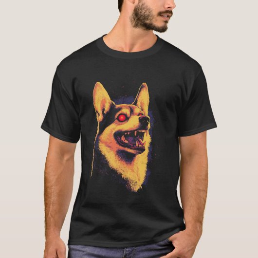 Halloween Corgi T-Shirt (Vorderseite)