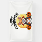 Halloween Corgiween, Spooky Corgi Dog Banner (Vertikal)
