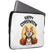 Halloween Corgiween, Spooky Corgi Dog Laptopschutzhülle (Vorne Rechts)