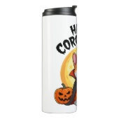 Halloween Corgiween, Spooky Corgi Dog Thermosbecher (Nach links gedreht)