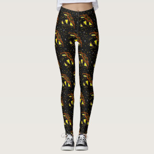 Halloween Cosmic Pumpkin Weltraum Jack OLantern Leggings
