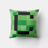 Halloween Cosplay Initial Letter C RPG Gamer Pixel Kissen (Rückseite)