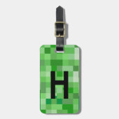 Halloween Cosplay Initial Letter H RPG Gamer Pixel Gepäckanhänger (Vorderseite vertikal)