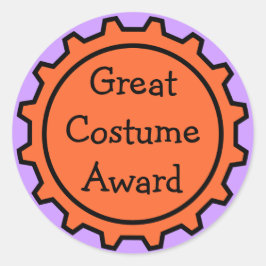 Halloween Costume Award Stickers