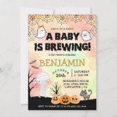 Halloween Costume Baby Dusche Party Einladung (Vorderseite)