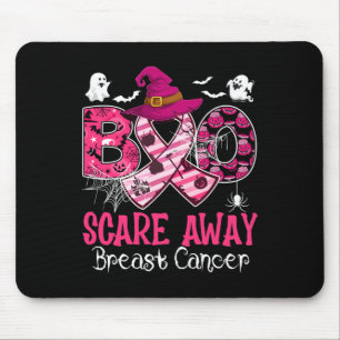 Halloween Costume Boo Scare Away Brustkrebs Mousepad