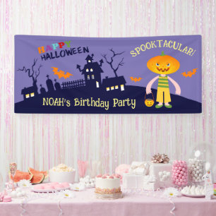 Halloween Costume Boy Geburtstagsparty Banner