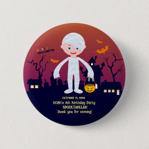 Halloween Costume Boy Geburtstagsparty Button