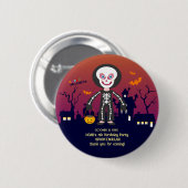 Halloween Costume Boy Geburtstagsparty Button (Vorne & Hinten)