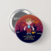 Halloween Costume Boy Geburtstagsparty Button (Vorne & Hinten)