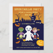 Halloween Costume Boy Geburtstagsparty Einladung (Vorderseite)