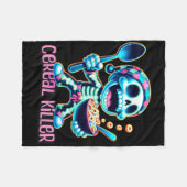 Halloween Costume Cereal Killer Funny Breakfast Ce Fleecedecke (Vorderseite (Horizontal))