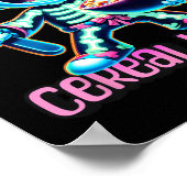 Halloween Costume Cereal Killer Funny Breakfast Ce Poster (Ecke)