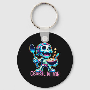 Halloween Costume Cereal Killer Funny Breakfast Ce Schlüsselanhänger