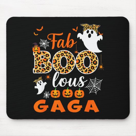 Halloween Costume Cute Leopard Boo Gaga Soky Ghost Mousepad (Vorne)