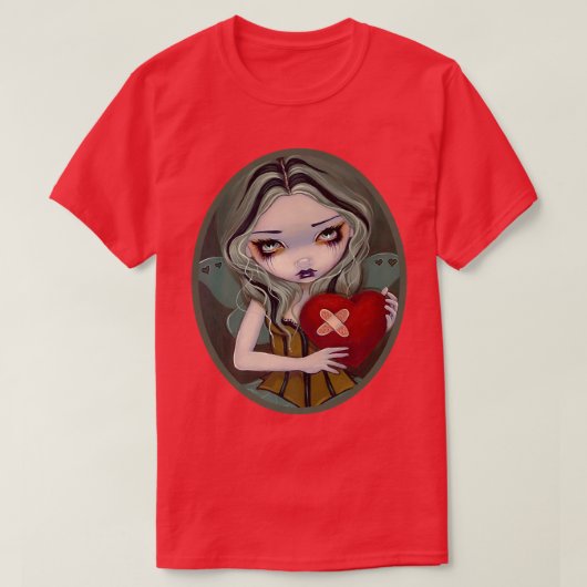 Halloween Costume Evil Broken Hearted Fairy T-Shirt (Design vorne)