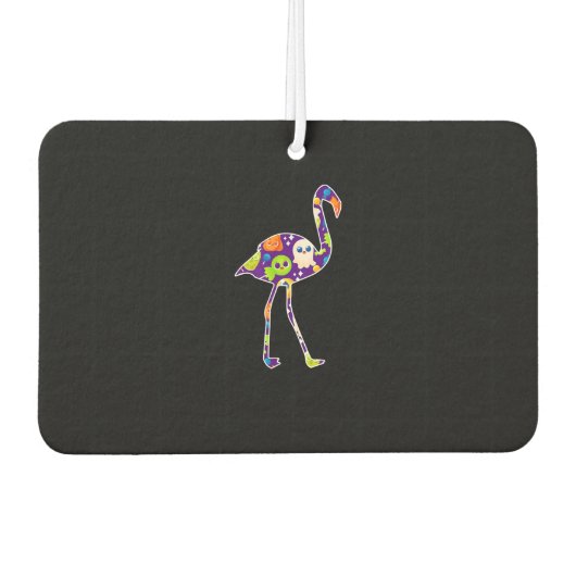 Halloween Costume Flamingo Ghost Candy Geschenk Autolufterfrischer (Vorderseite)