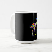 Halloween Costume Flamingo Ghost Candy Geschenk Kaffeetasse (Vorderseite Links)
