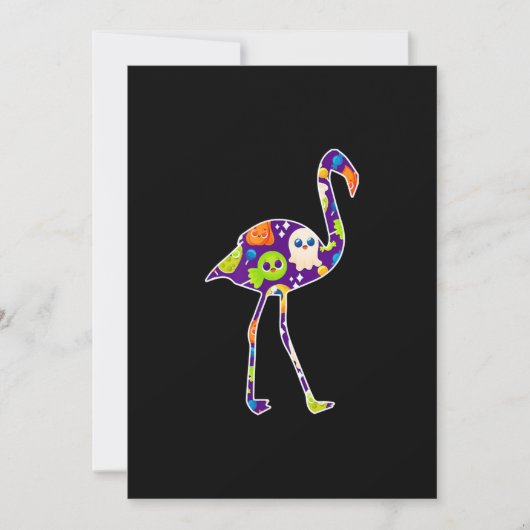 Halloween Costume Flamingo Ghost Candy Geschenk Save The Date (Vorderseite)
