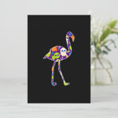 Halloween Costume Flamingo Ghost Candy Geschenk Save The Date (Stehend Vorderseite)