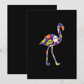 Halloween Costume Flamingo Ghost Candy Geschenk Save The Date (Vorne/Hinten)