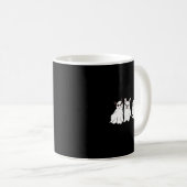 Halloween Costume French Bulldog Ghost Kaffeetasse (VorderseiteRechts)