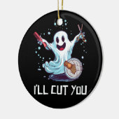 Halloween Costume Friseur Ghost Hairstylist I' Keramik Ornament (Links)