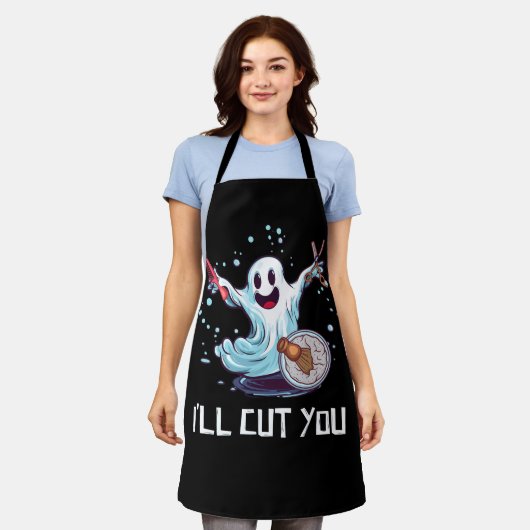 Halloween Costume Friseur Ghost Hairstylist I' Schürze (Getragen)