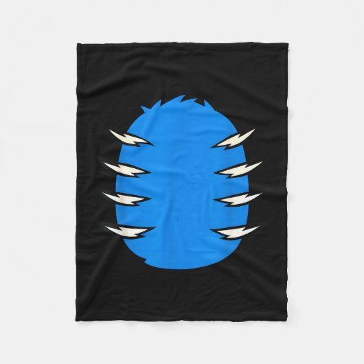 Halloween Costume Funny Blue Tiger Diy Group Match Fleecedecke (Vorderseite)