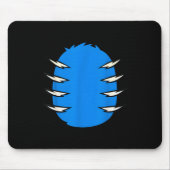 Halloween Costume Funny Blue Tiger Diy Group Match Mousepad (Vorne)