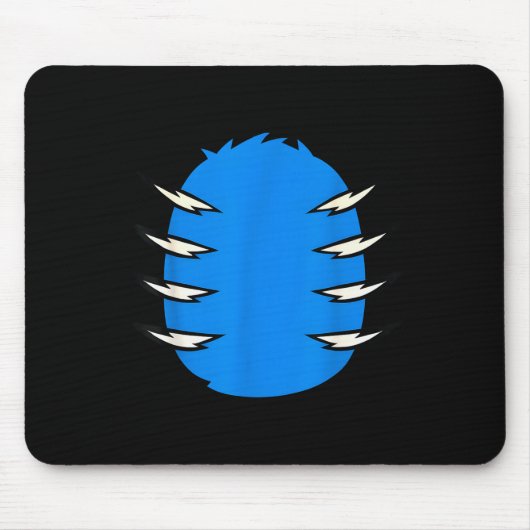 Halloween Costume Funny Blue Tiger Diy Group Match Mousepad (Vorne)