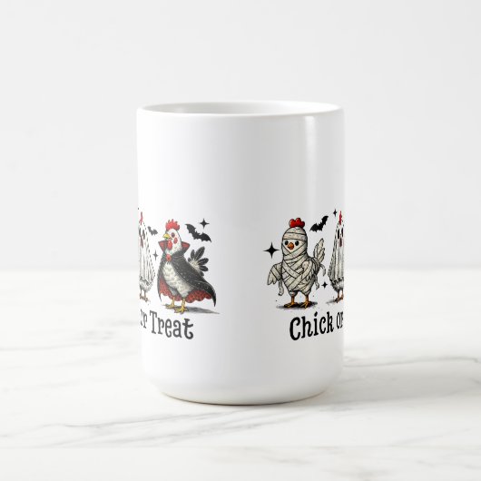 Halloween Costume Funny Chick Design 🎃 👻 Kaffeetasse (Mittel)