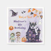 Halloween Costume Geburtstagsparty Napkins Serviette (Vorderseite)